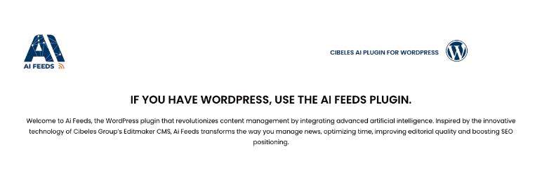 AI Feeds WordPress plugin banner
