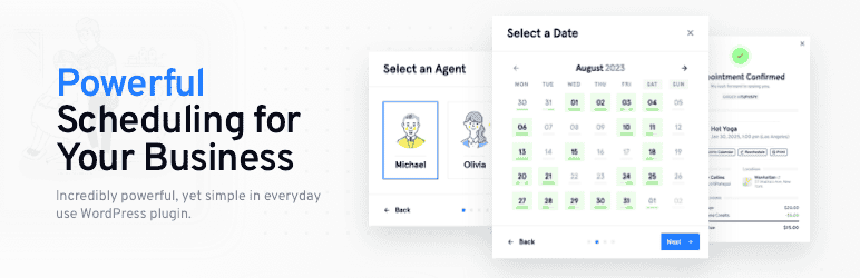 LatePoint – Calendar Booking Plugin for Appointments and Events WordPress plugin banner