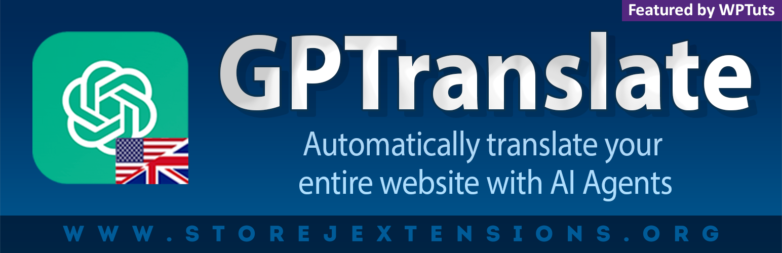 GPTranslate WordPress plugin banner