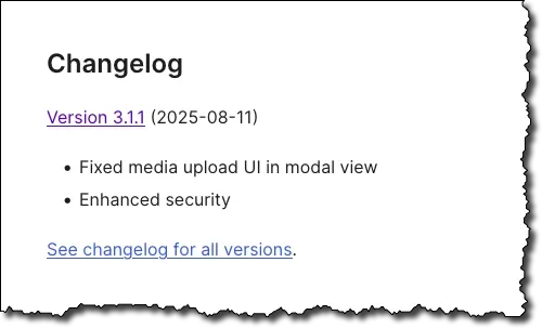Changelog