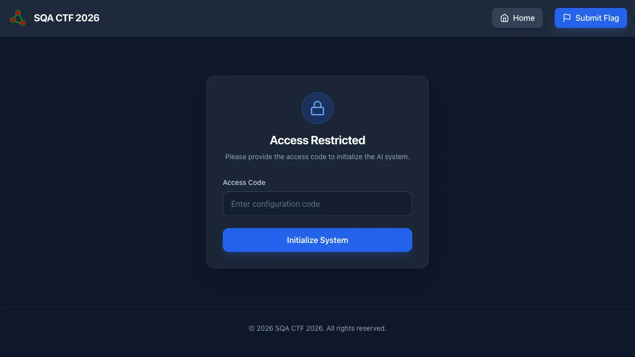 The AI Chatbot challenge page