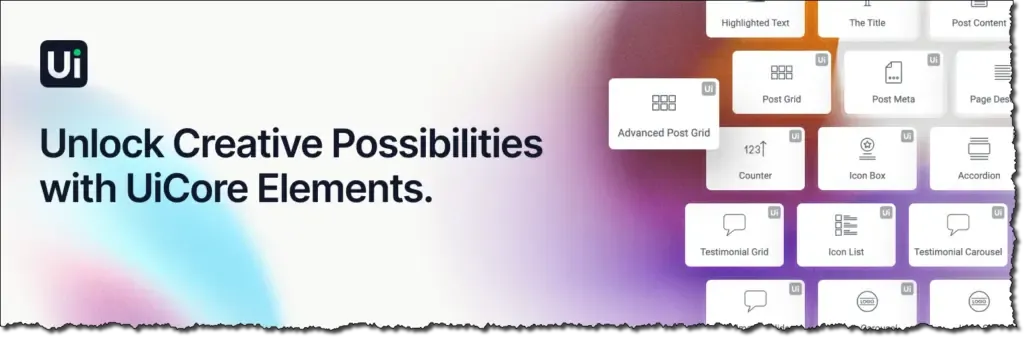 Wordpress uicore elements plugin banner